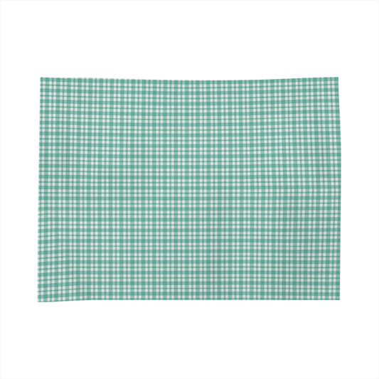 Vampire Art Retro Linen Tablecloth - Green Chequered