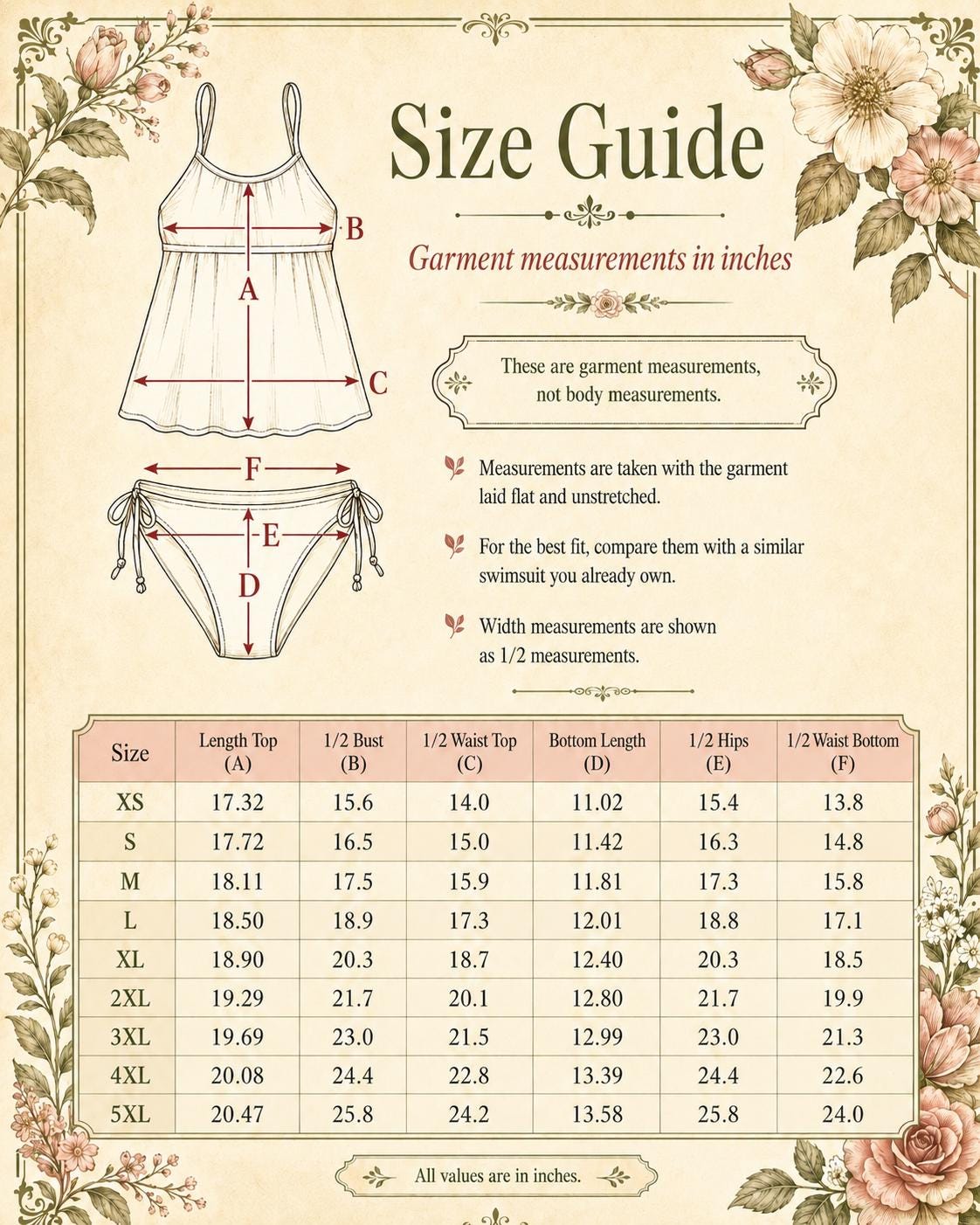 Faded Apricot Adjustable Drawstring Tankini Swim Dress | Split Two-Piece Nude Retro Swimsuit