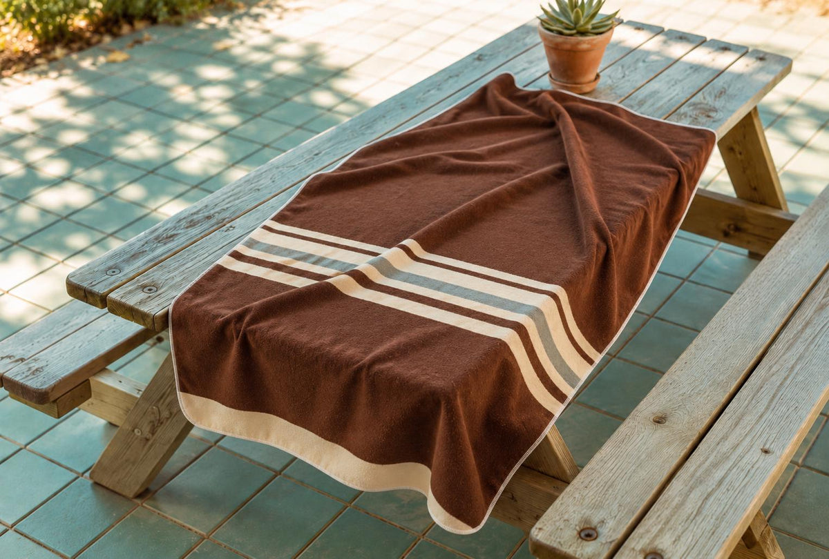Retro 70s Beach Towel, Large Vintage-Style Polyester Quick-Dry Terry Pool Towel, Various Designs