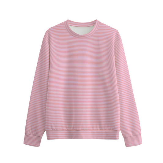 Vampire Art 100% Cotton Retro Pink Stripes Unisex Sweatshirt Jumper | 310GSM Cotton