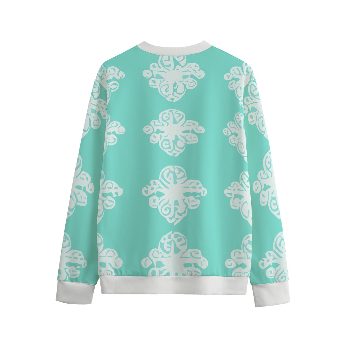 Vampire Art 100% Cotton Christmas Snowflakes in Turquoise Unisex Sweatshirt Jumper | 310GSM Cotton
