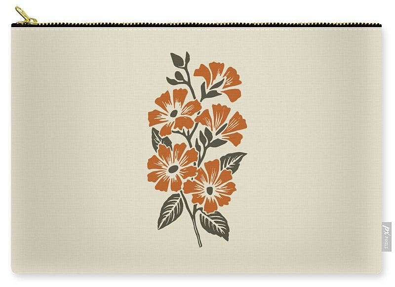 Vampire Art Retro Surfy Flowers - Zip Pouch