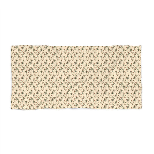 Vampire Art Coquette Retro Roses Beach Towel