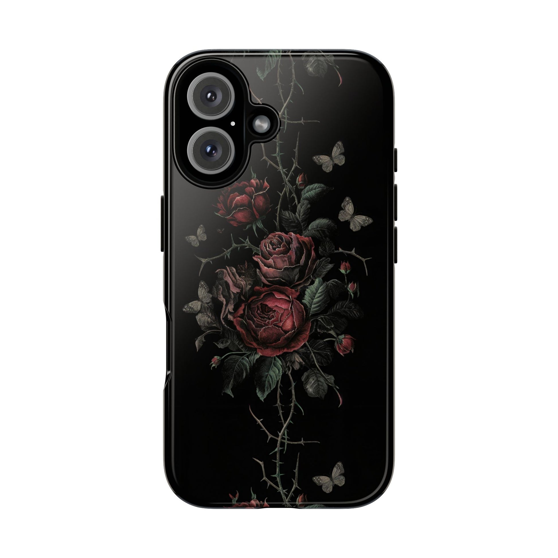 Vampire Art Vintage and Edgy iPhone 16 Tough Case - Goth Roses Vampire Art Vintage and Edgy iPhone 16 Tough Case - Goth Roses