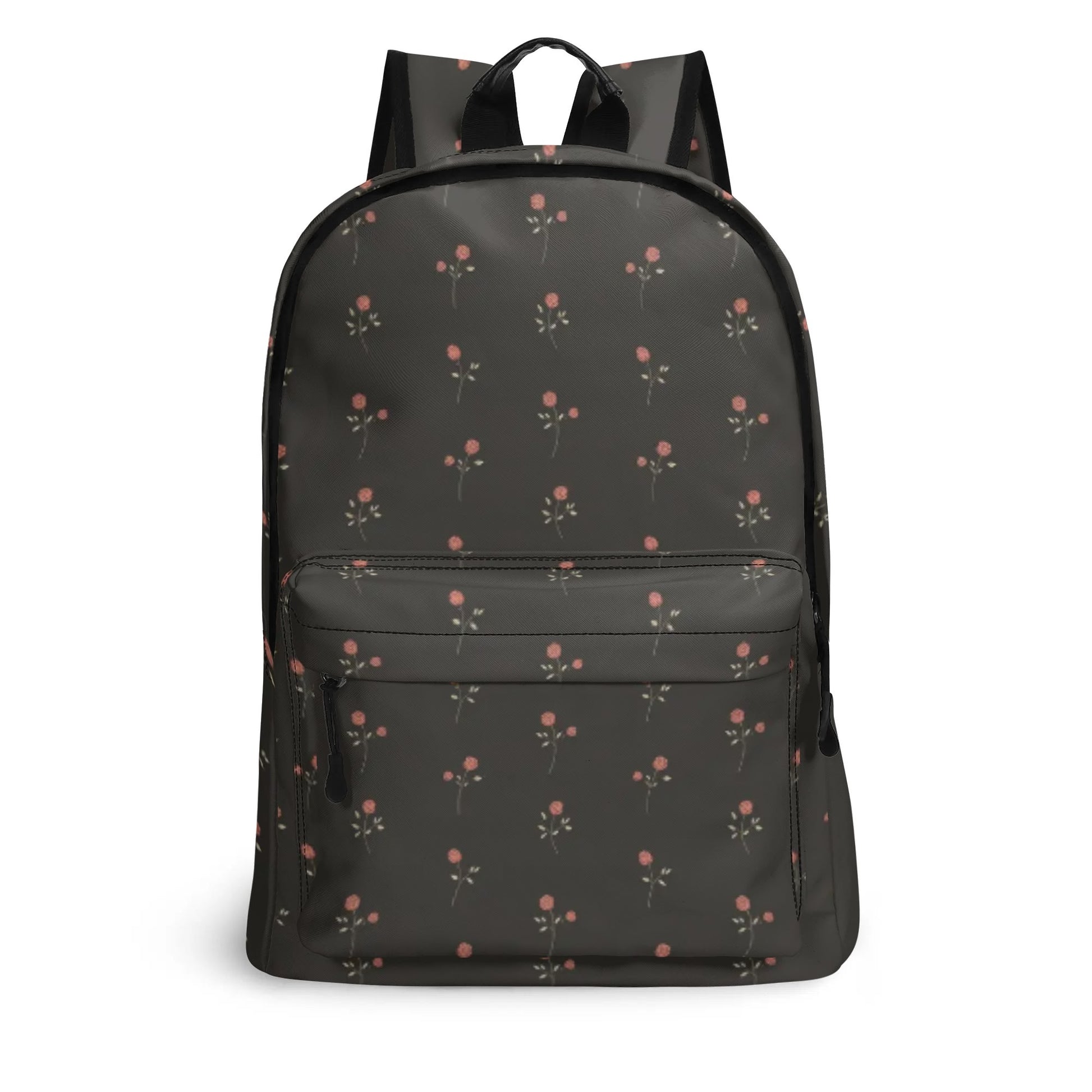 backpack twill leather Vampire Art Retro Chic Vegan Leather 17 inch Back to School Twill Back