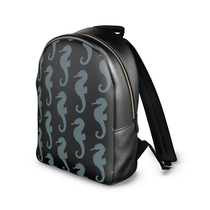 Vampire Art Studland Seahorse Colville Leather Backpack