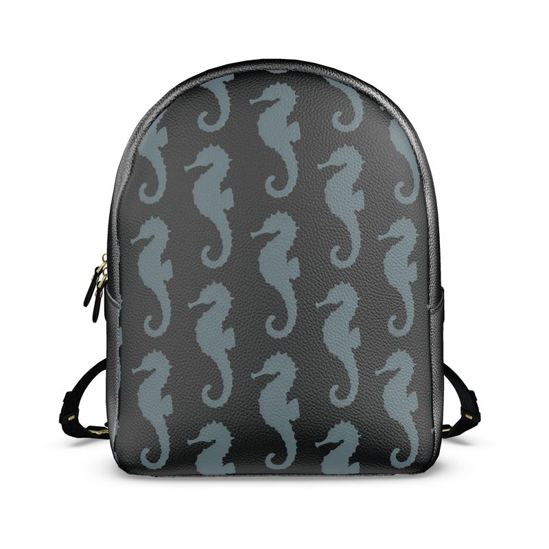 Vampire Art Studland Seahorse Colville Leather Backpack