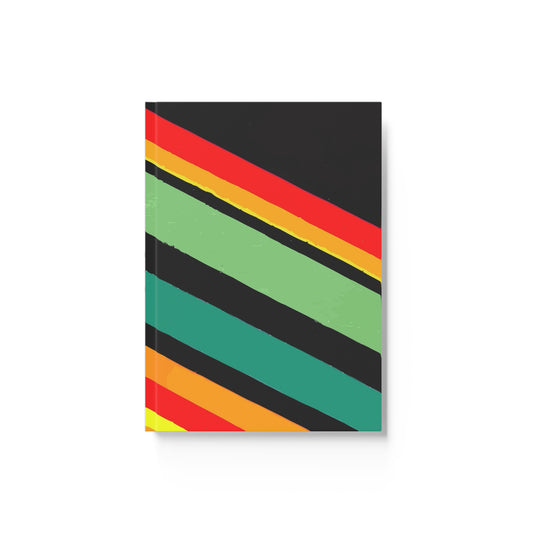 Vampire Art Sixties / Seventies Stripes Hard Backed Journal