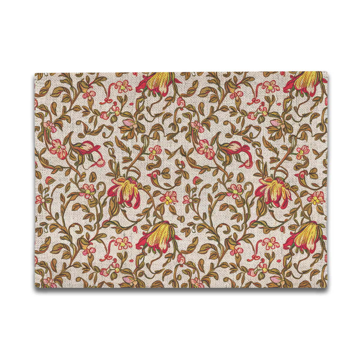 Vampire Art Retro Linen Placemats - Honeysuckle Floral