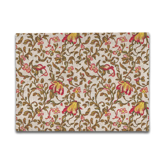 Vampire Art Retro Linen Placemats - Honeysuckle Floral
