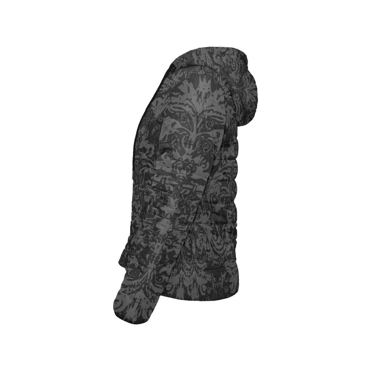 Vampire Art Urban Gothic Lightweight Padded Hooded Jacket – Unique Grunge & Vintage-Inspired Prints, S–2XL