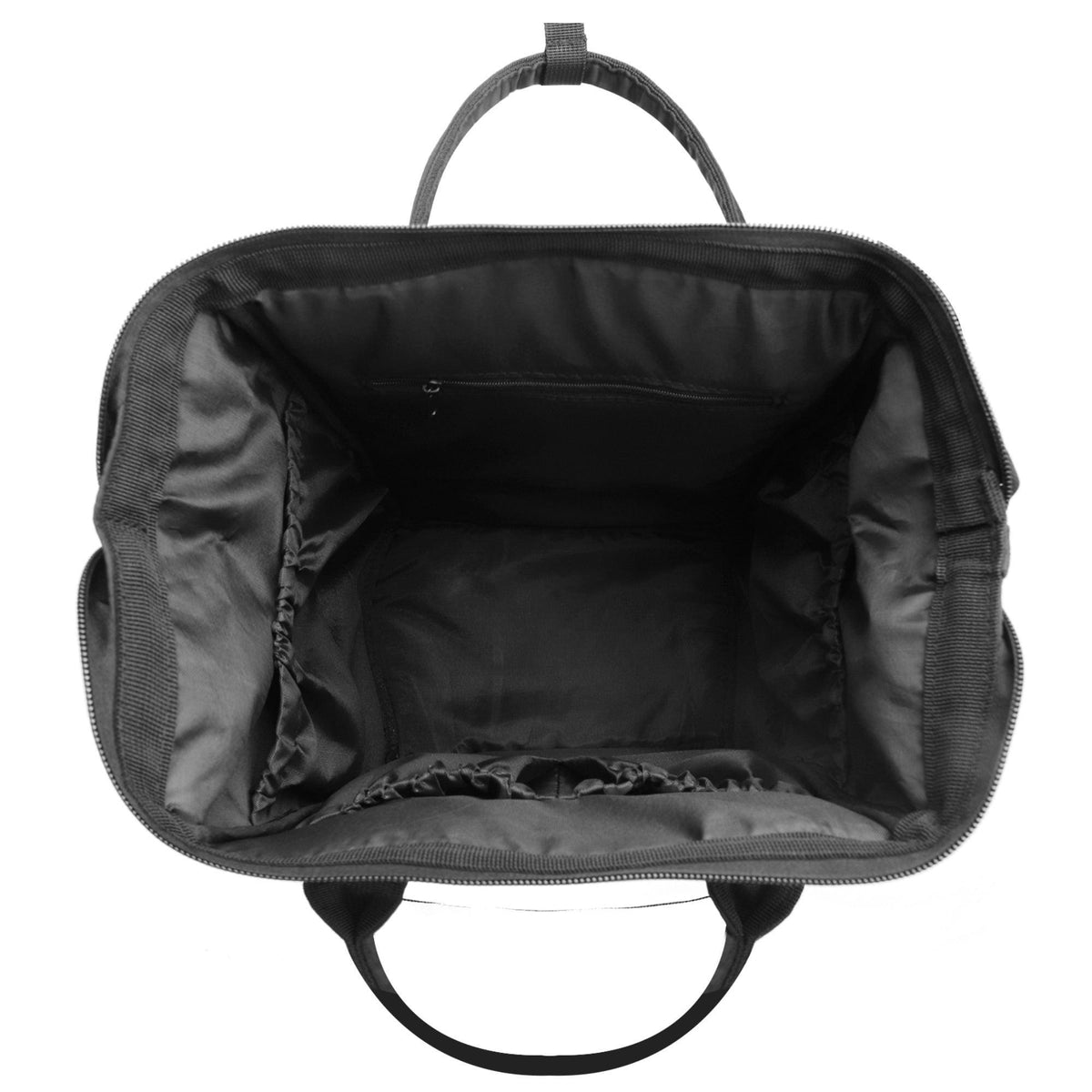 Goth Lace Diaper Bag Backpack – Large Capacity Polyester Twill Nursing Bag