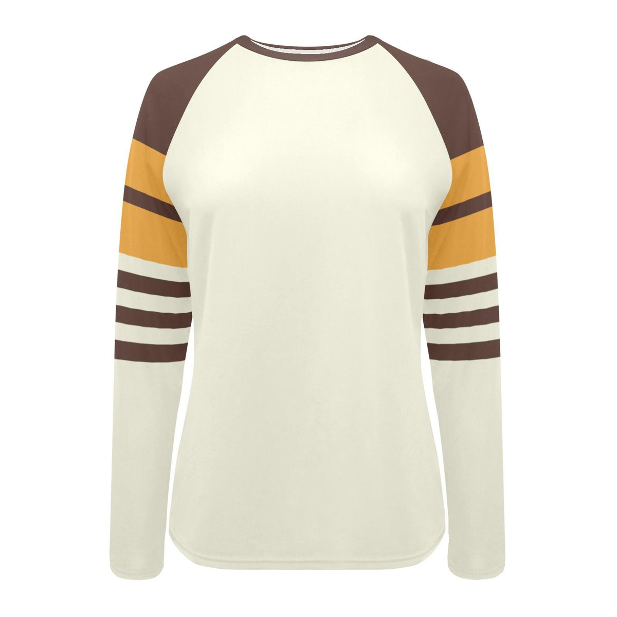 Retro 70s Striped Rash Guard Top, Long Sleeve Surf Shirt