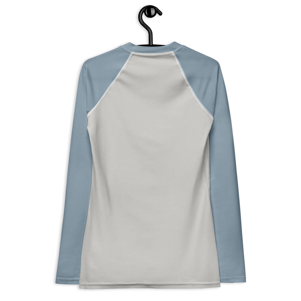 Retro Surf Long Sleeve Rash Guard, Misty Blue Grey