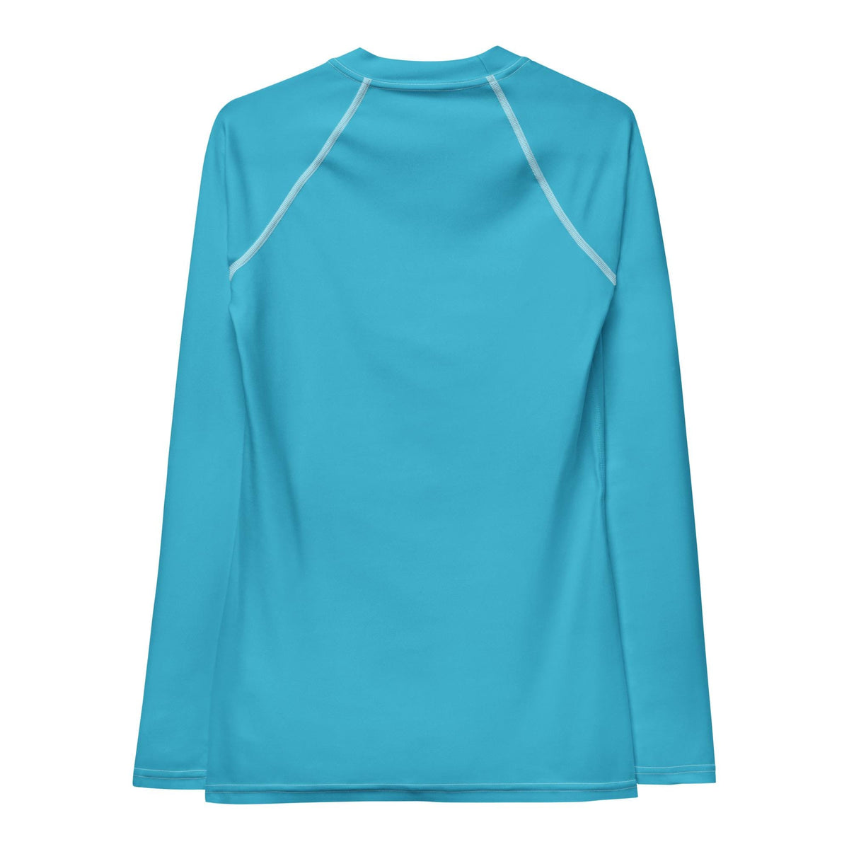 Retro Turquoise Surf Shirt, Long Sleeve Rash Guard, Sun Protection