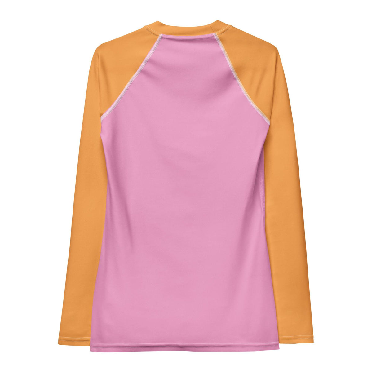 Retro Surf Long Sleeve Rash Guard - 70s Two-Tone Swim Shirt