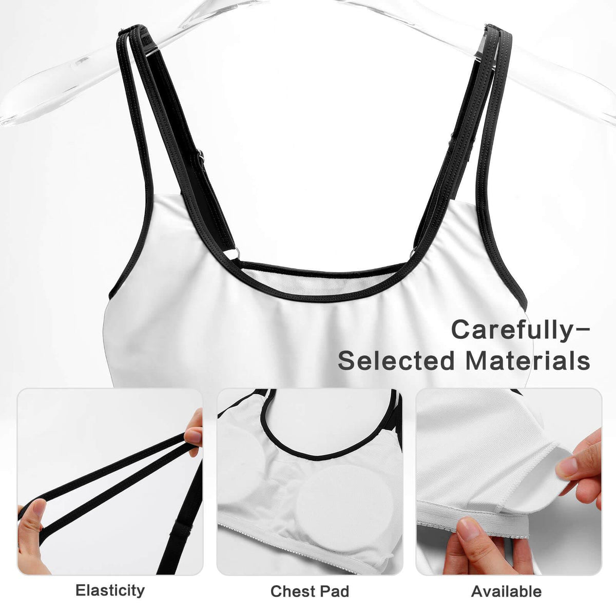 Black & Yellow Flowy Halter Tankini Set – Sleek Two-Piece Swimsuit with Boyshorts