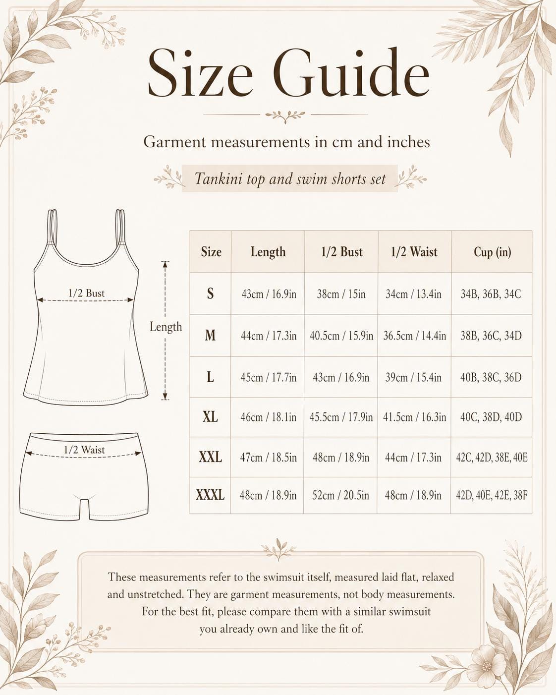 Black Flowy Halter Tankini Set – Sleek Two-Piece Swimsuit with Boyshorts
