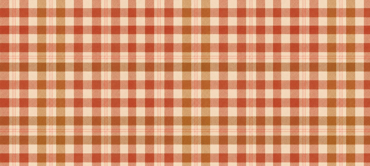 Vintage-Inspired Plaid Sporty Sexy Bikini – High-Waist High-Leg Swimsuit, Scoop-Neck Crop-Top, Earthy Colours