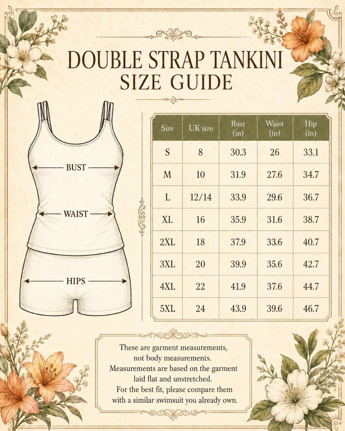 Retro Double Strap Tankini Set with Swim Shorts, Vintage-Inspired Swimwear, Retro Harlequin