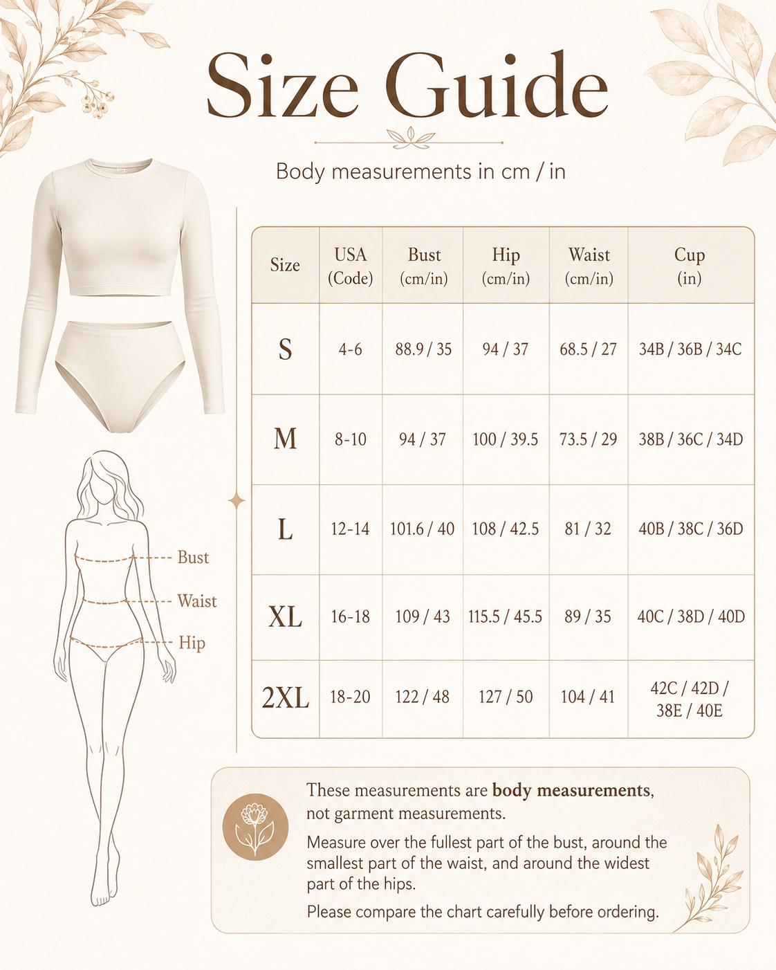 Retro Surf Long-Sleeve Bikini - Cropped Rash-Guard, High-Waist Bottoms - Sporty Two-Piece Swimsuit, Ocean Water Camouflage