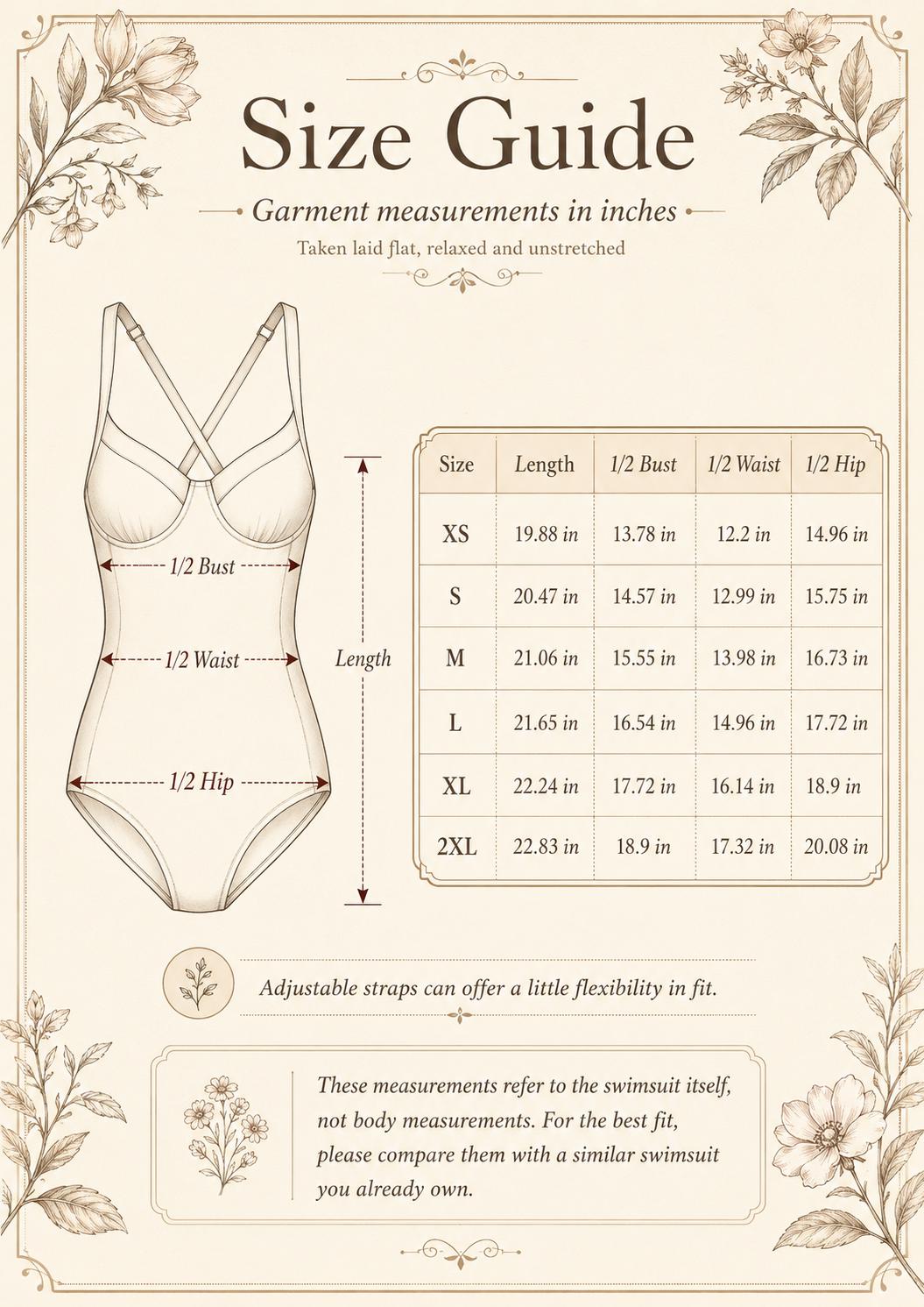 Retro Romantic Push-Up One-Piece Swimsuit with Lace-Up Back, Striped Buttermilk and Blue