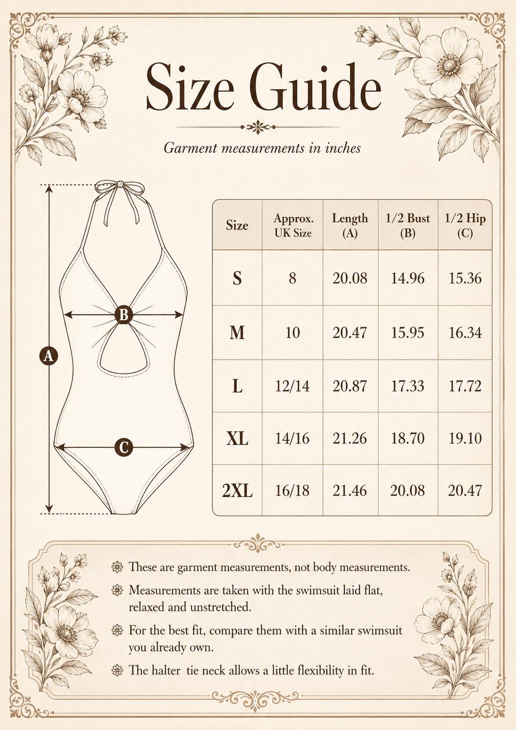 2-Tone Tie Front Cut-Out One-Piece Swimsuit – Retro Sexy Plunge Monokini – Various Colour Combinations