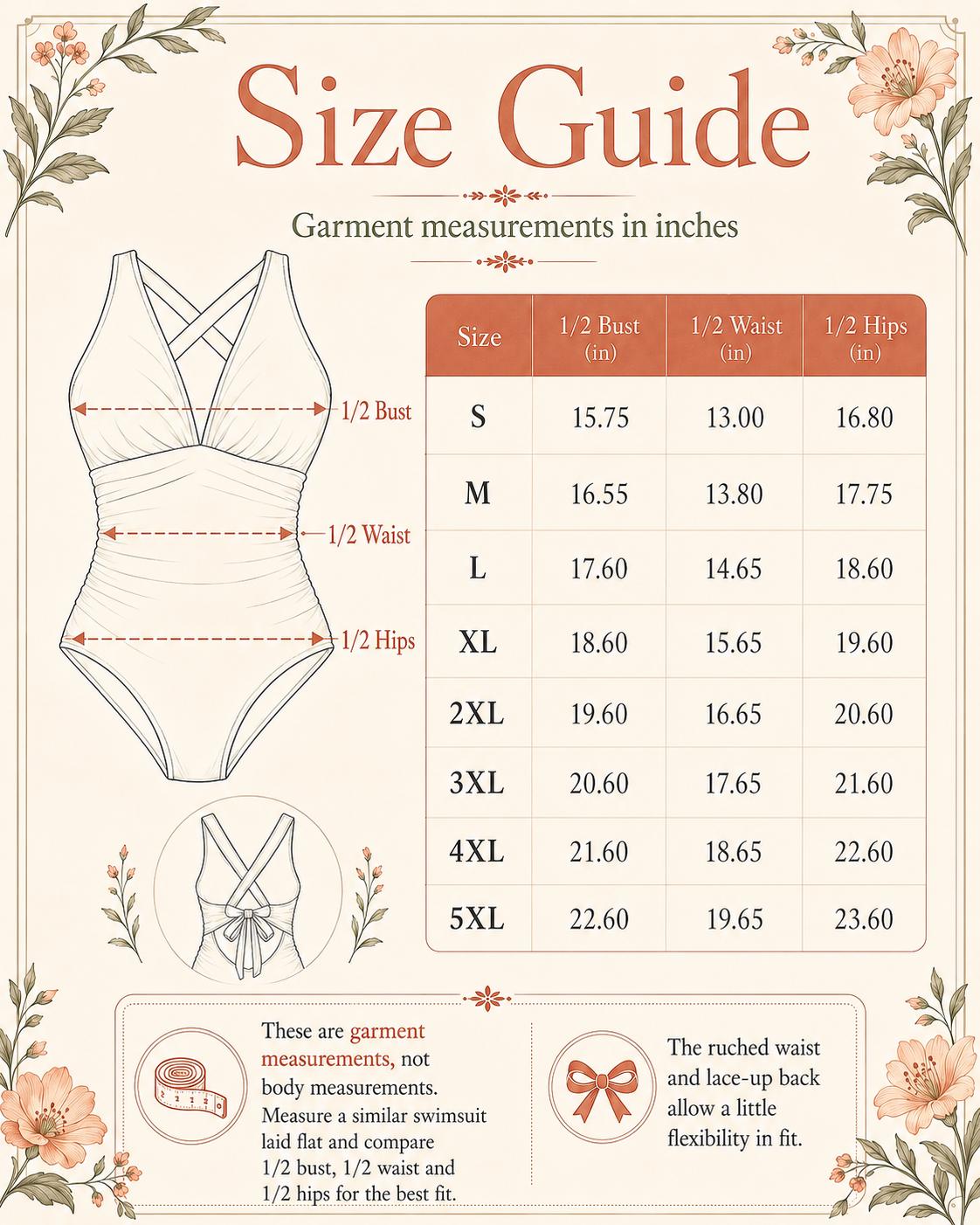 Romantic Vintage-Inspired V-Neck Plunge One-Piece Retro Swimsuit, Ruching & Cross-Back, Mid-Century Purple Crescent Pattern