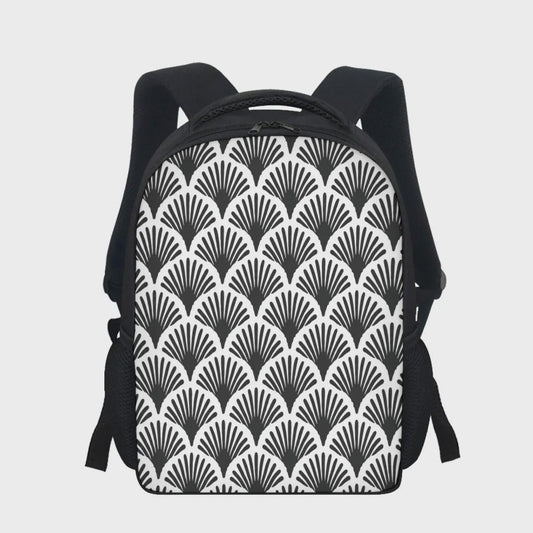 Vampire Art Black Art Deco-Inspired Student Backpack available in 3 sizes