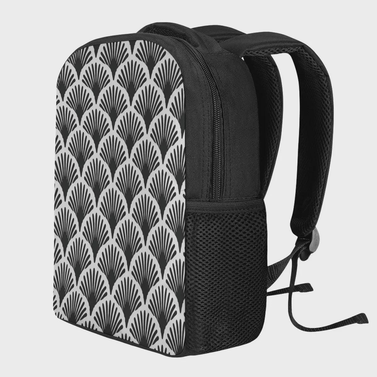 Vampire Art Black Art Deco-Inspired Student Backpack available in 3 sizes