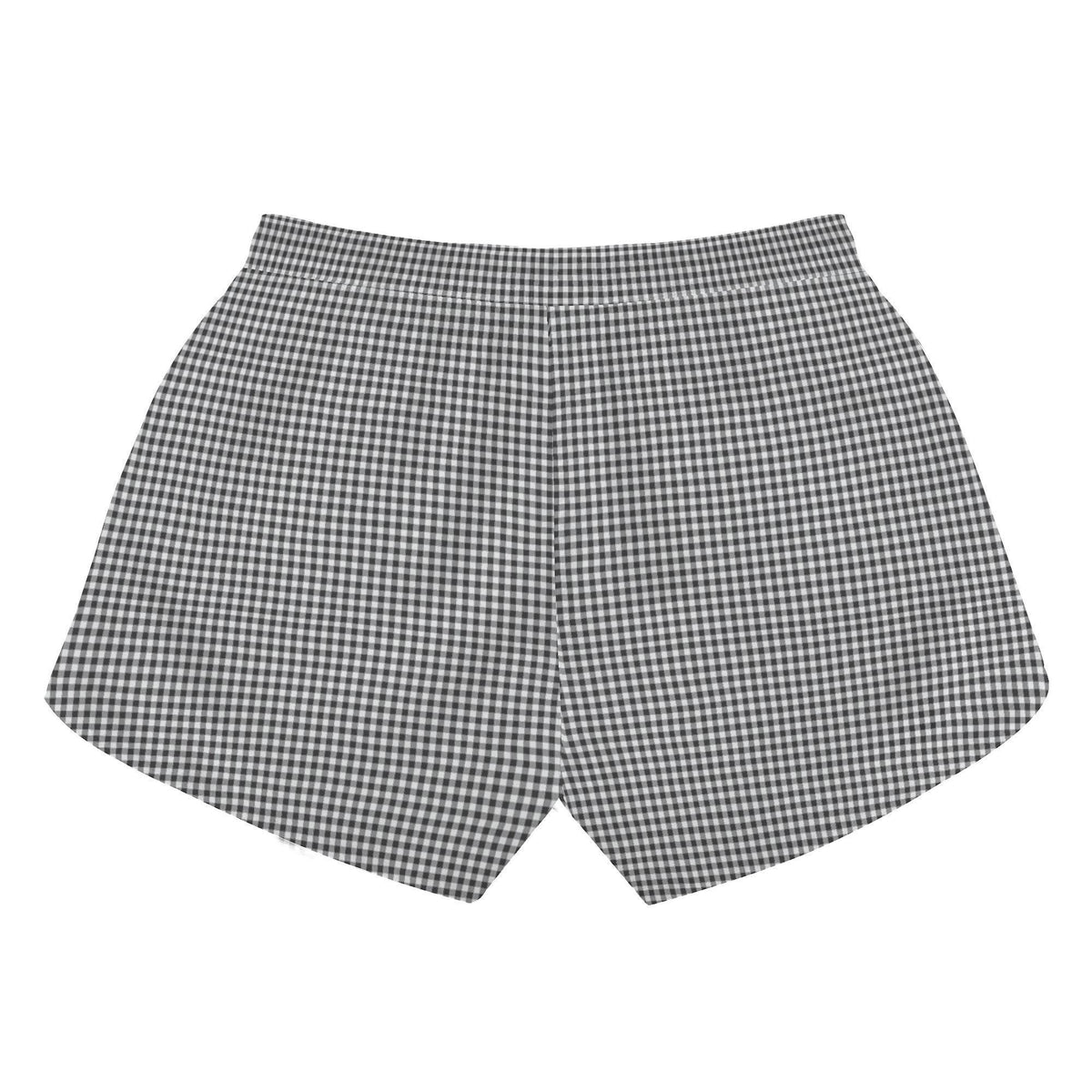 Lightweight Women’s Swim Board Shorts, Drawstring Beach-Shorts with Pockets | Retro Gingham - Shorts Only