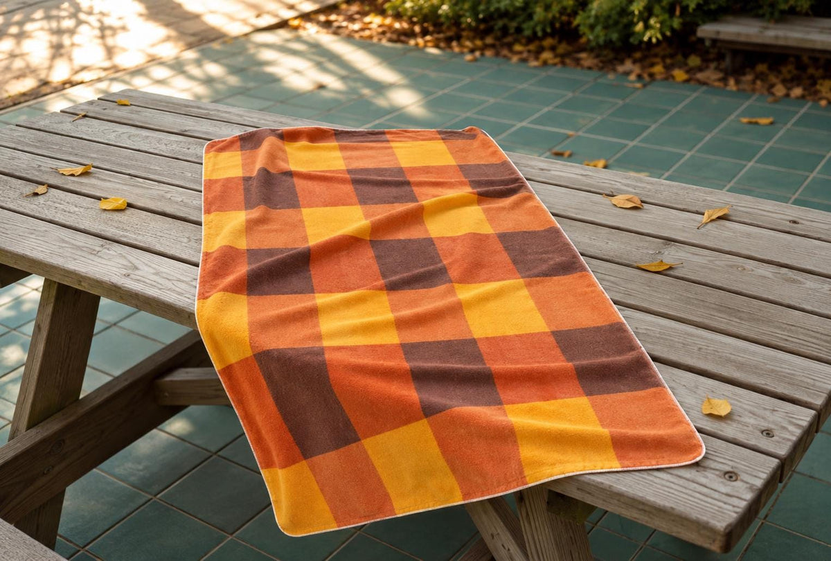 Retro 70s Beach Towel, Large Vintage-Style Polyester Quick-Dry Terry Pool Towel, Various Designs