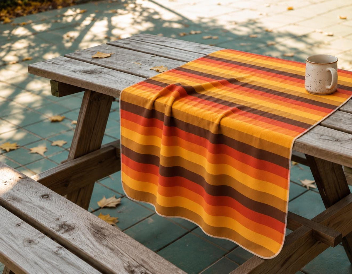 Retro 70s Beach Towel, Large Vintage-Style Polyester Quick-Dry Terry Pool Towel, Various Designs