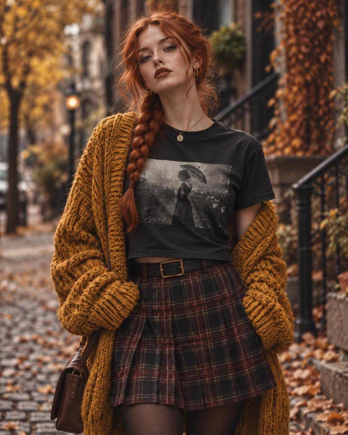 Victorian Gothic Cropped T Shirt, Black Heavyweight Grunge Tee, Printed in England
