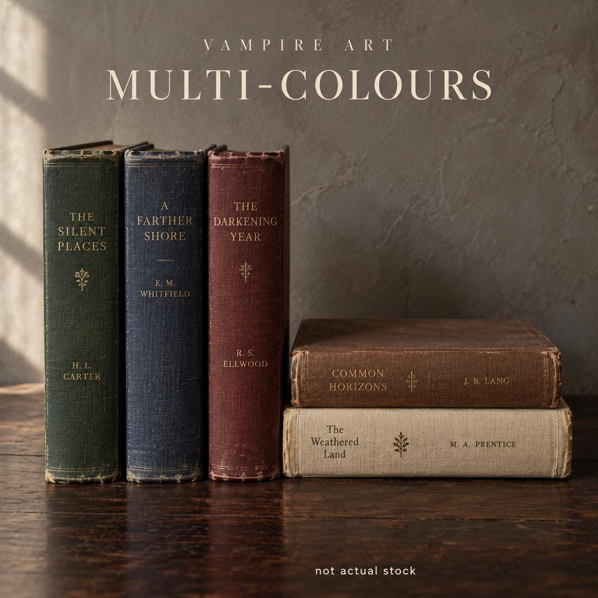 Vintage Book Bundles by Colour, Dark Academia Decor, Decorative Hardback Books, UK