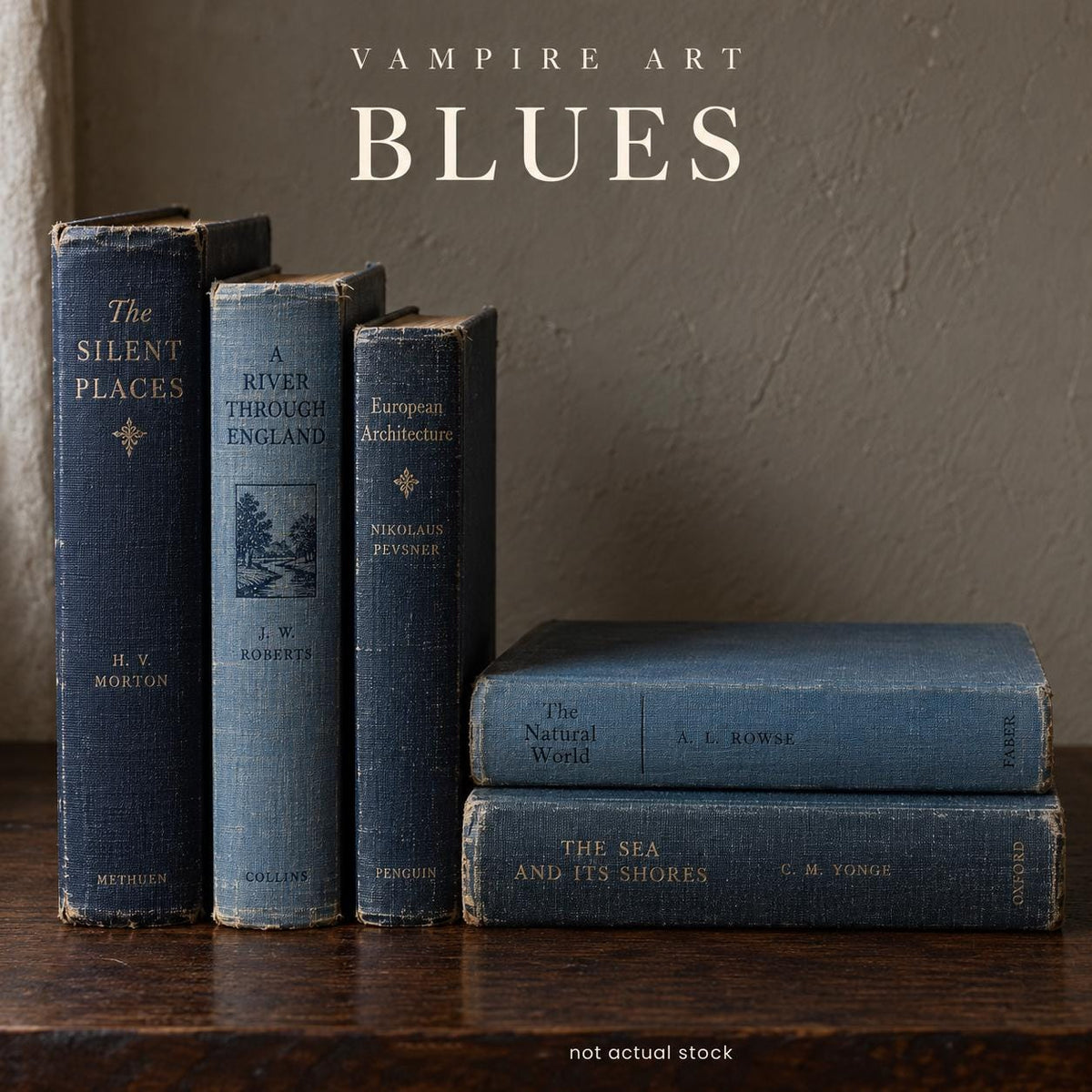 Vintage Book Bundles by Colour, Dark Academia Decor, Decorative Hardback Books, UK
