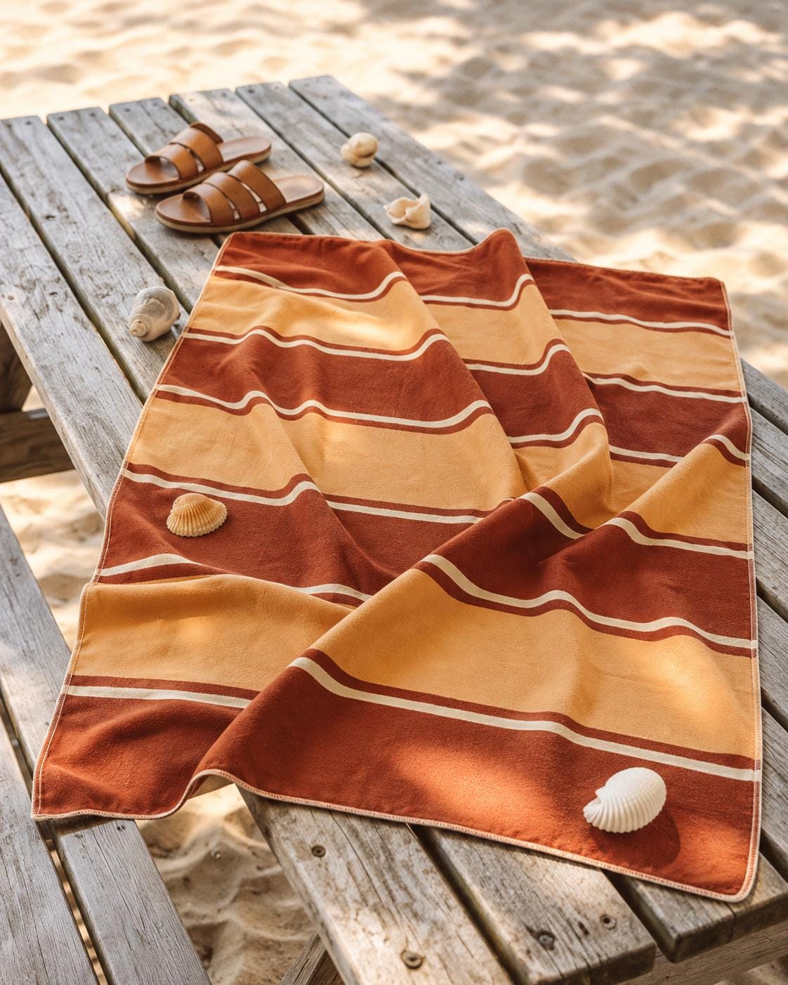 Retro 70s Beach Towel, Large Vintage-Style Polyester Quick-Dry Terry Pool Towel, Various Designs