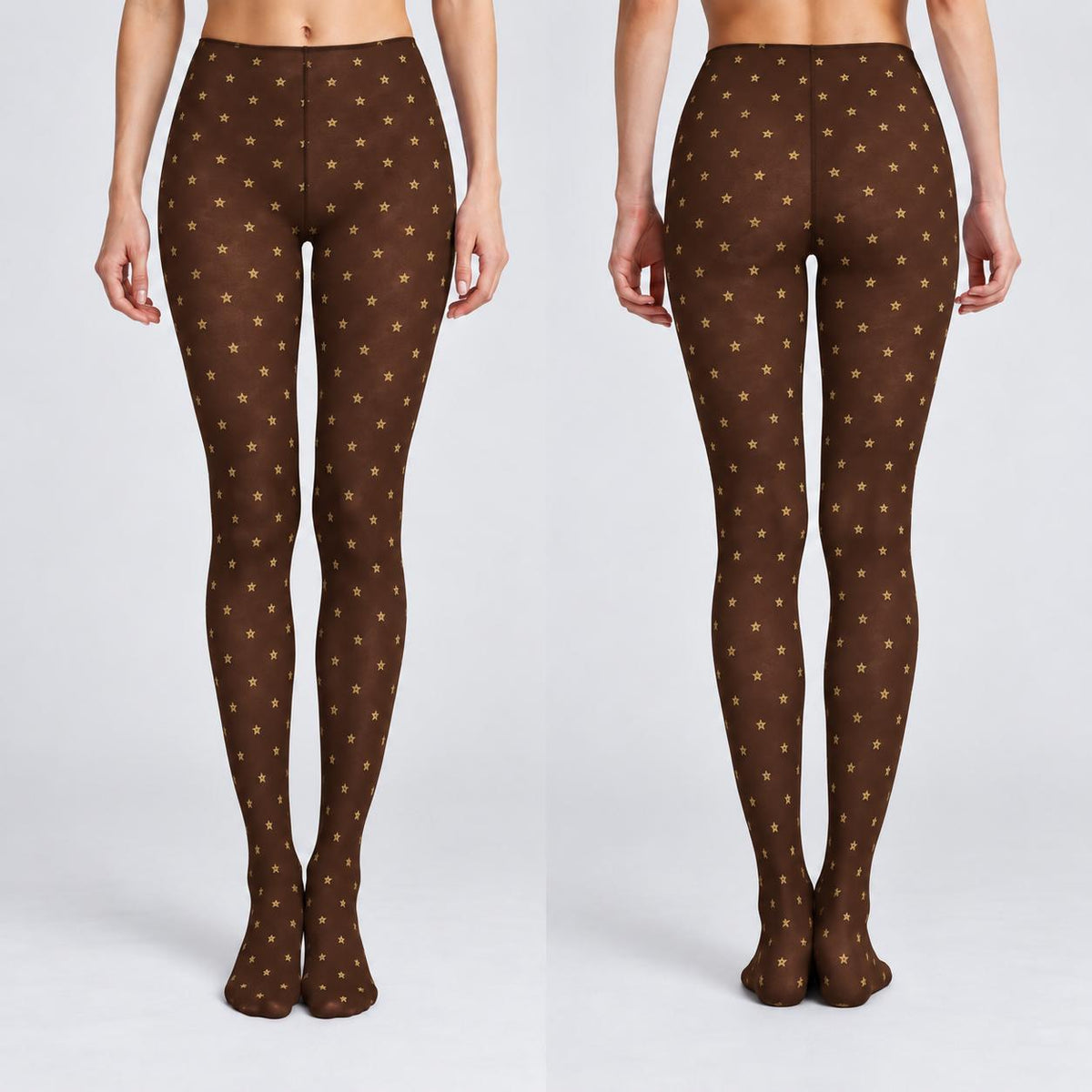 Dark Academia Retro Patterned Tights 2-Pack, Mix and Match Designs, Lightweight Stretch Hosiery