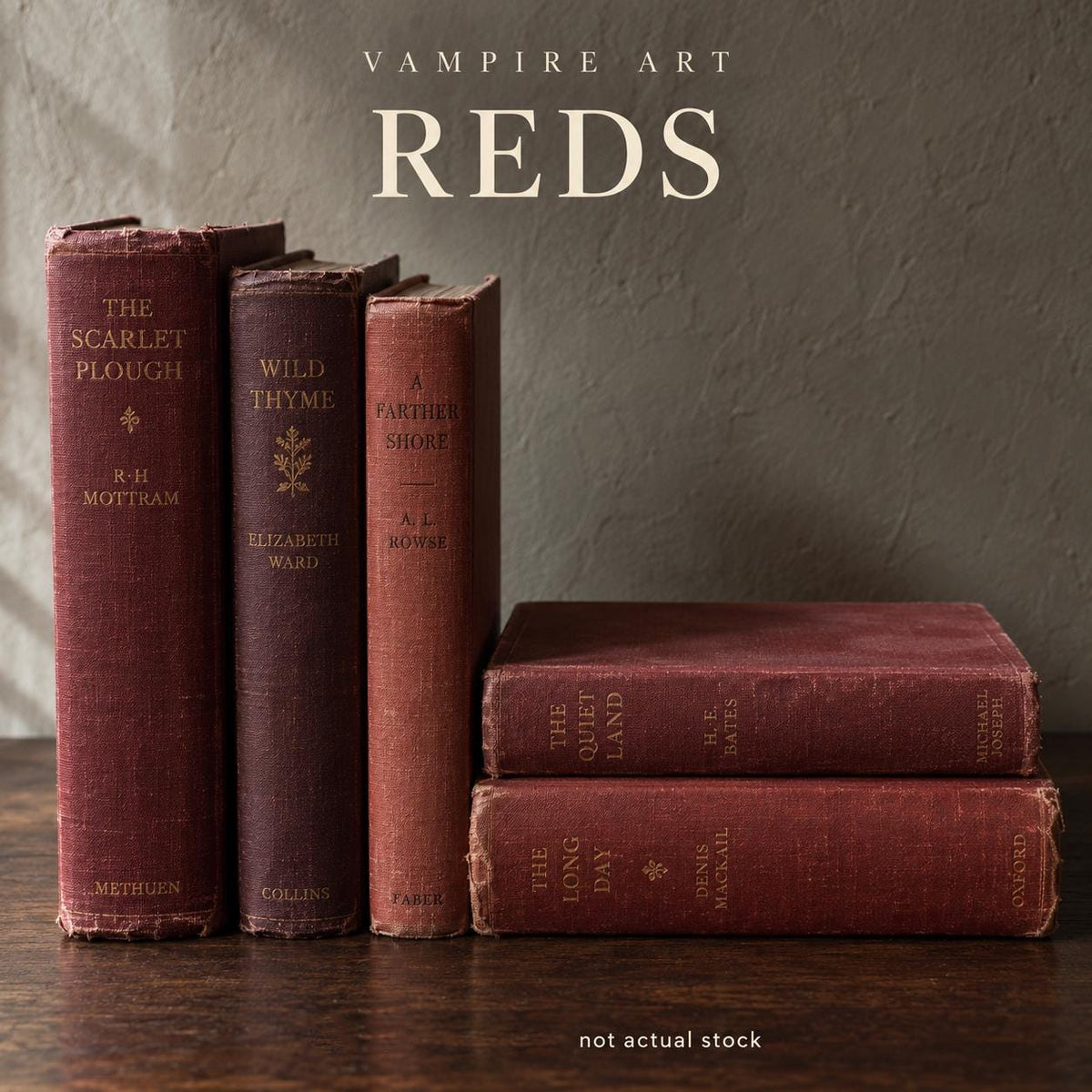 Vintage Book Bundles by Colour, Dark Academia Decor, Decorative Hardback Books, UK