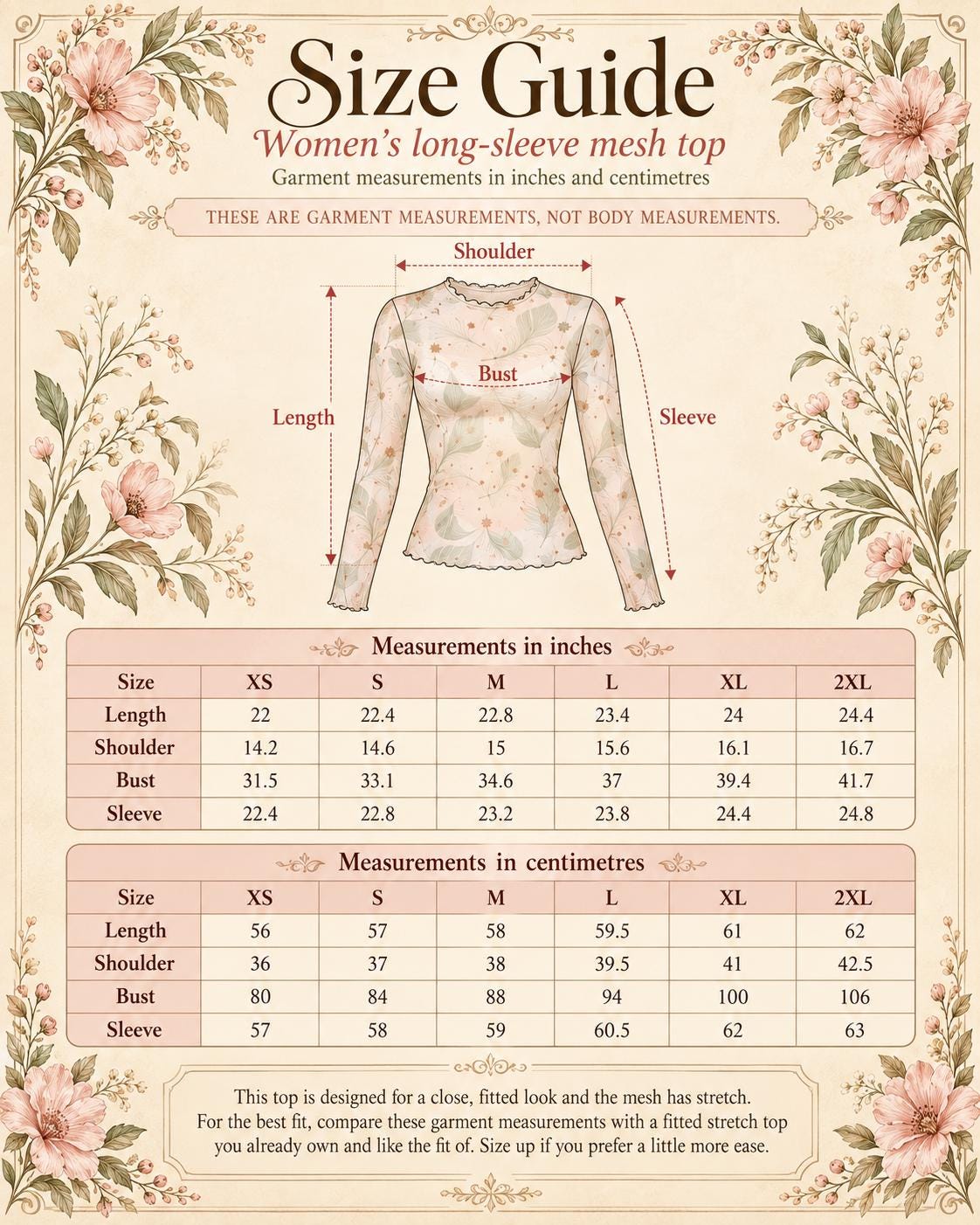 Y2K Women’s Retro Mesh Top, Sheer Long-Sleeve Shirt, Vintage-Inspired Statement Tee - Mid-Century Styles