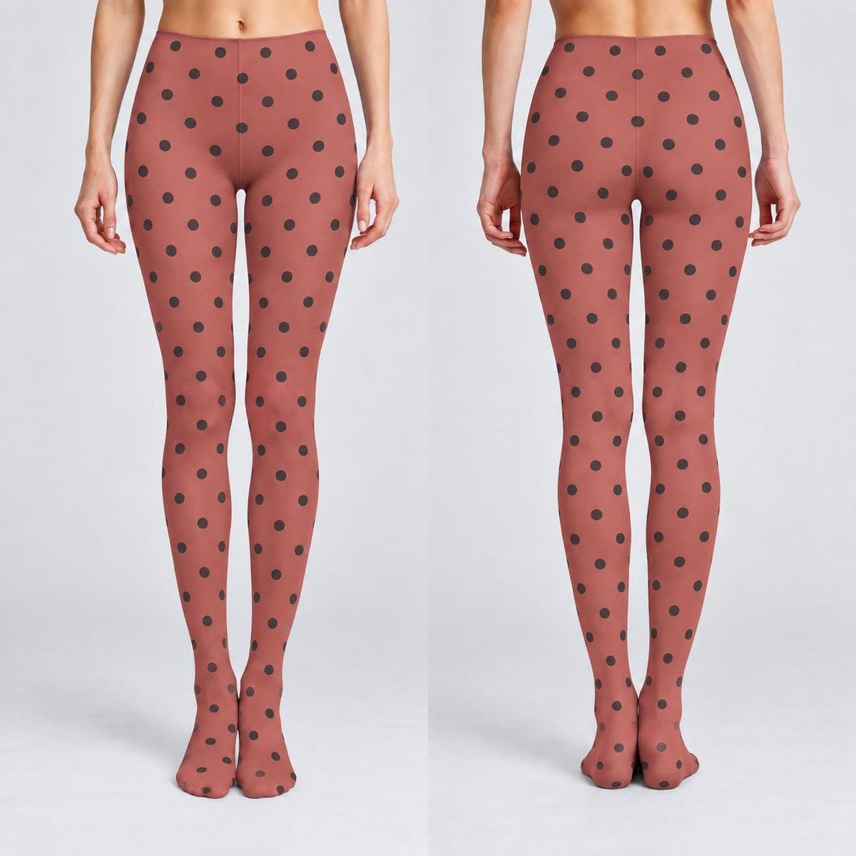 Retro Patterned Tights 2-Pack, Mix and Match Designs, Lightweight Stretch Hosiery
