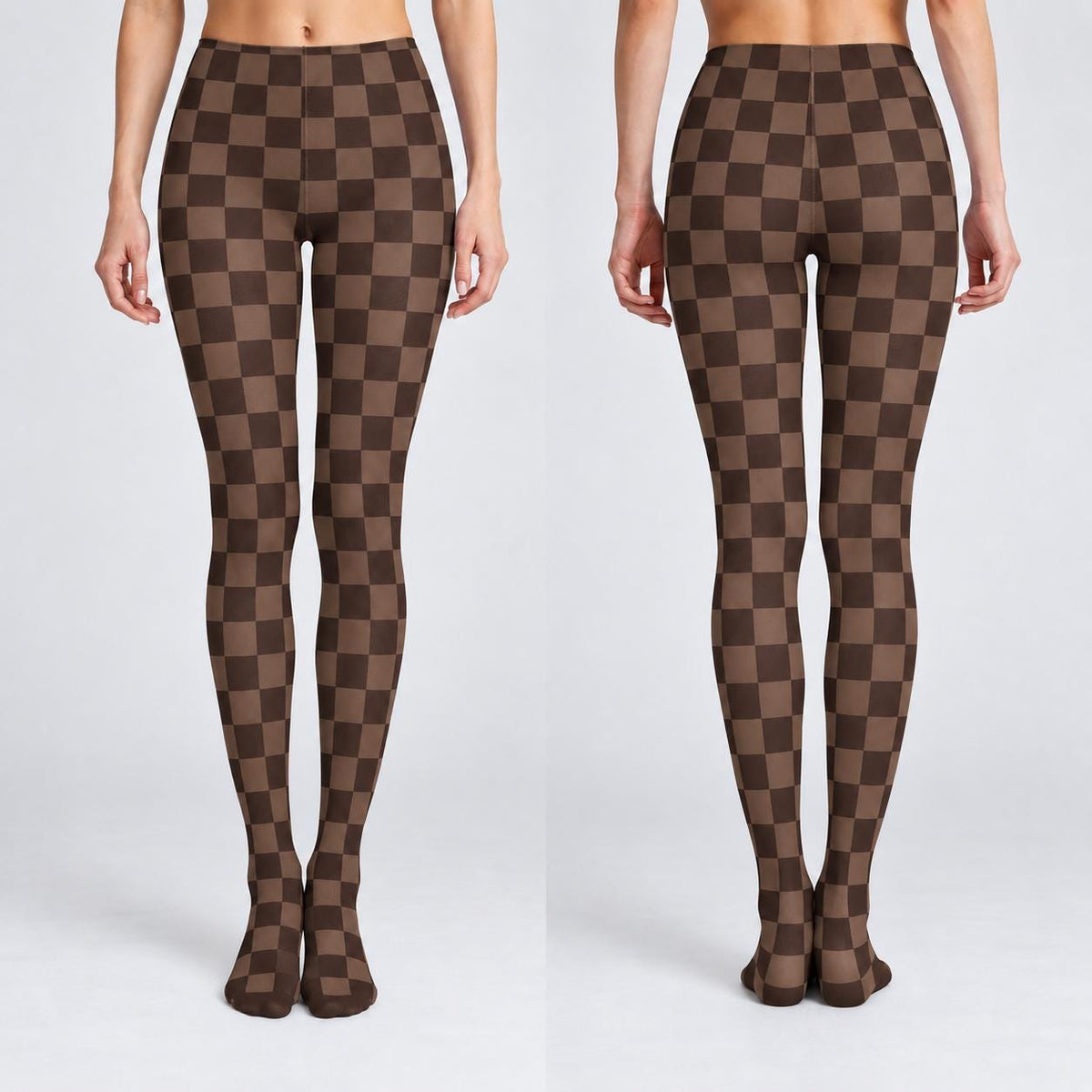 Dark Academia Retro Patterned Tights 2-Pack, Mix and Match Designs, Lightweight Stretch Hosiery