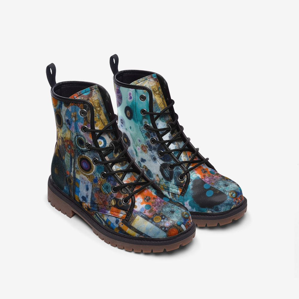 Vampire Art Grunge Arty Casual Leather Lightweight Boots