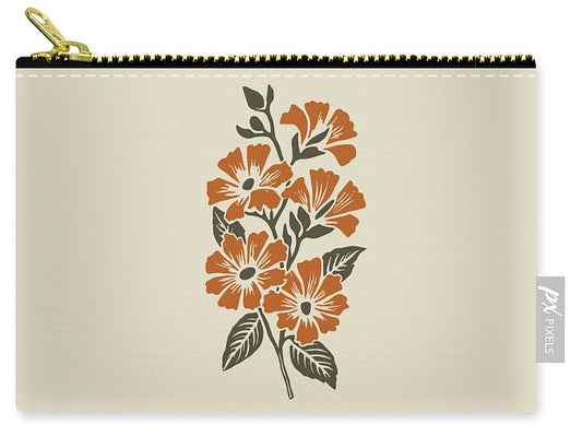 Vampire Art Retro Surfy Flowers - Zip Pouch
